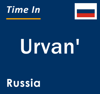 Current local time in Urvan', Russia