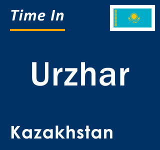 Current local time in Urzhar, Kazakhstan