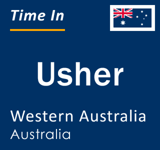Current local time in Usher, Western Australia, Australia