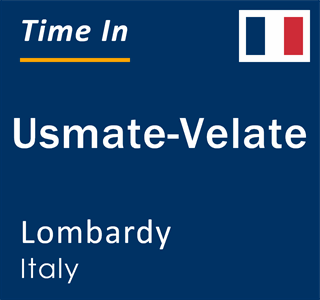 Current local time in Usmate-Velate, Lombardy, Italy