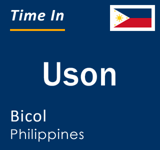 Current local time in Uson, Bicol, Philippines