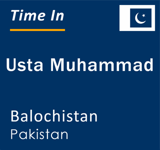 Current local time in Usta Muhammad, Balochistan, Pakistan