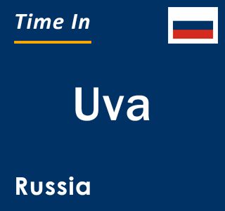 Current local time in Uva, Russia