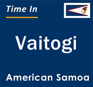 Current time in Vaitogi, American Samoa