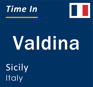 Current local time in Valdina, Sicily, Italy