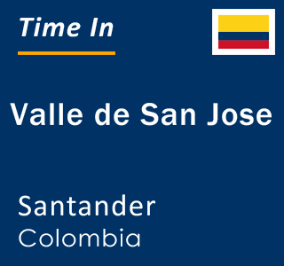 Current local time in Valle de San Jose, Santander, Colombia