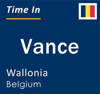 Current local time in Vance, Wallonia, Belgium