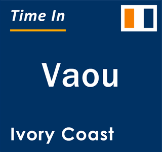 Current local time in Vaou, Ivory Coast