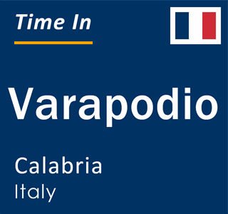 Current local time in Varapodio, Calabria, Italy