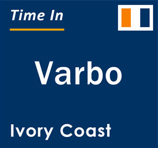 Current local time in Varbo, Ivory Coast