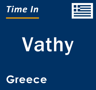 Current local time in Vathy, Greece