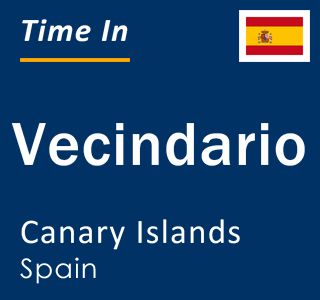 Current local time in Vecindario, Canary Islands, Spain
