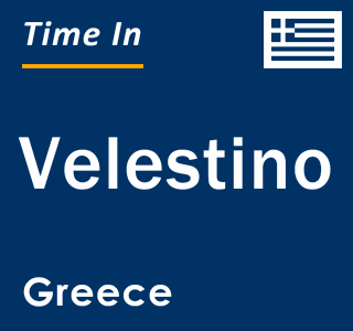 Current local time in Velestino, Greece