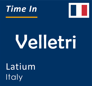 Current time in Velletri, Latium, Italy
