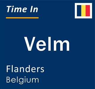 Current local time in Velm, Flanders, Belgium