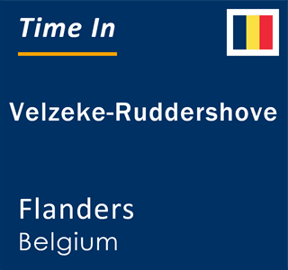 Current local time in Velzeke-Ruddershove, Flanders, Belgium