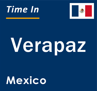 Current local time in Verapaz, Mexico