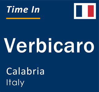 Current local time in Verbicaro, Calabria, Italy