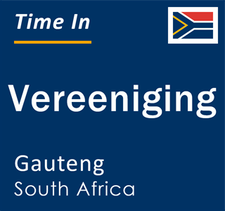 Current time in Vereeniging, Gauteng, South Africa