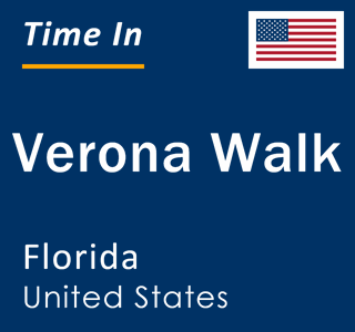 Current local time in Verona Walk, Florida, United States