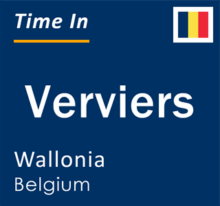 Current local time in Verviers, Wallonia, Belgium