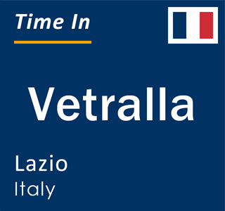 Current local time in Vetralla, Lazio, Italy