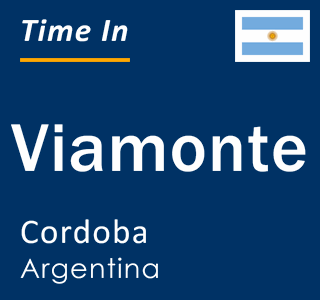 Current local time in Viamonte, Cordoba, Argentina