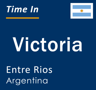 Current local time in Victoria, Entre Rios, Argentina