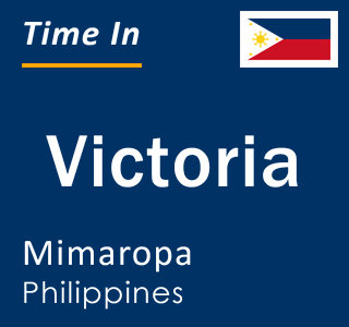 Current local time in Victoria, Mimaropa, Philippines