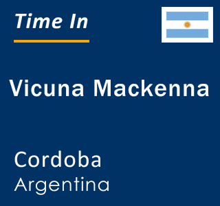 Current local time in Vicuna Mackenna, Cordoba, Argentina
