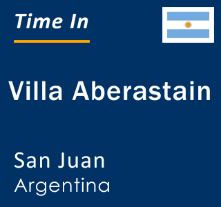 Current time in Villa Aberastain, San Juan, Argentina