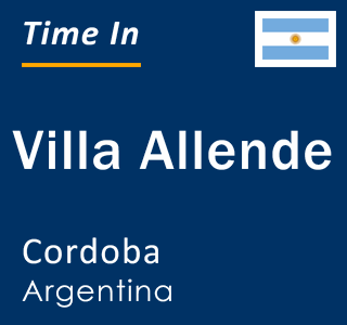 Current local time in Villa Allende, Cordoba, Argentina
