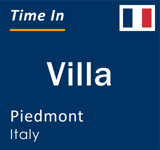 Current local time in Villa, Piedmont, Italy