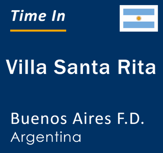 Current time in Villa Santa Rita, Buenos Aires F.D., Argentina