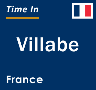 Current local time in Villabe, France