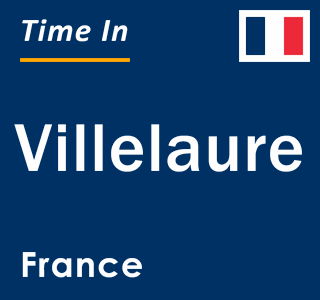 Current local time in Villelaure, France