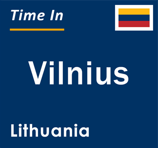 Current time in Vilnius, Lithuania