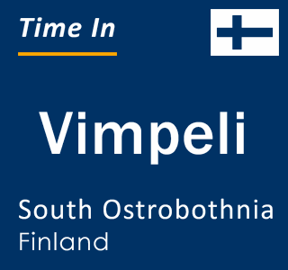 Current local time in Vimpeli, South Ostrobothnia, Finland