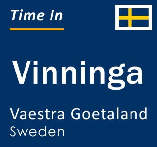 Current local time in Vinninga, Vaestra Goetaland, Sweden
