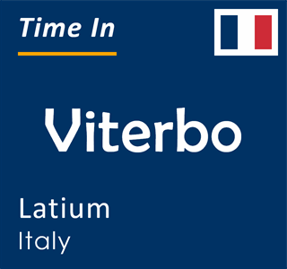 Current time in Viterbo, Latium, Italy