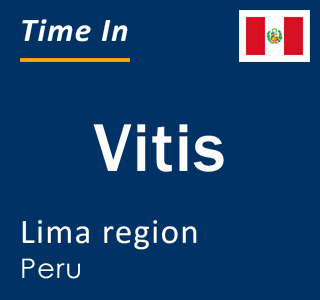 Current local time in Vitis, Lima region, Peru