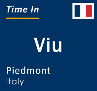 Current local time in Viu, Piedmont, Italy