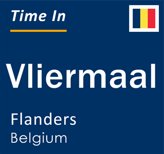 Current local time in Vliermaal, Flanders, Belgium