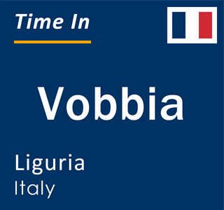 Current local time in Vobbia, Liguria, Italy