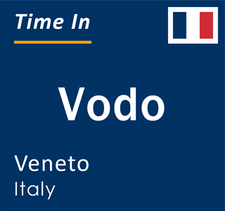 Current local time in Vodo, Veneto, Italy