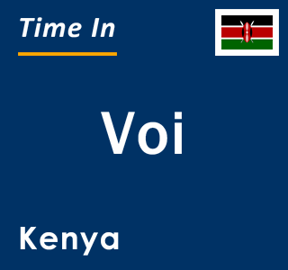Current time in Voi, Kenya