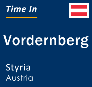 Current local time in Vordernberg, Styria, Austria