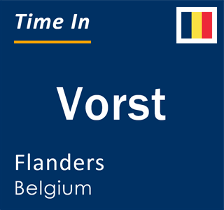 Current local time in Vorst, Flanders, Belgium