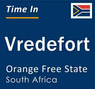 Current local time in Vredefort, Orange Free State, South Africa