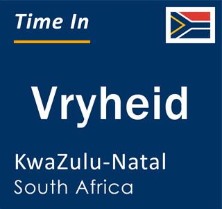 Current local time in Vryheid, KwaZulu-Natal, South Africa